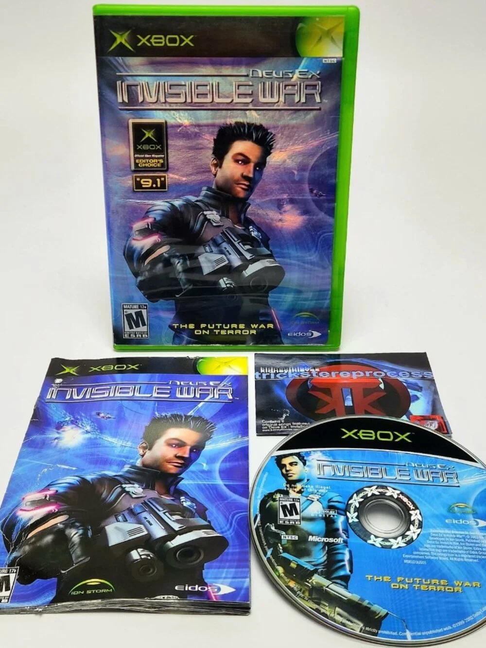 Deus Ex Invisible War Xbox CIB Complete /w Manual Microsoft Xbox Game VGC Tested